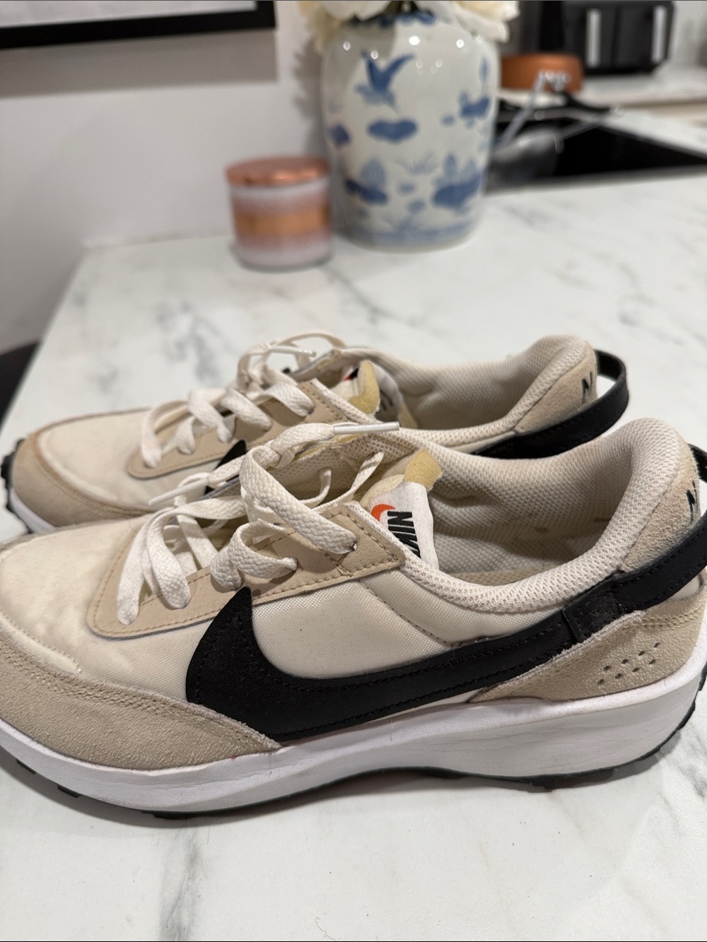 Nike Women's Espadrilles in Cream and Black